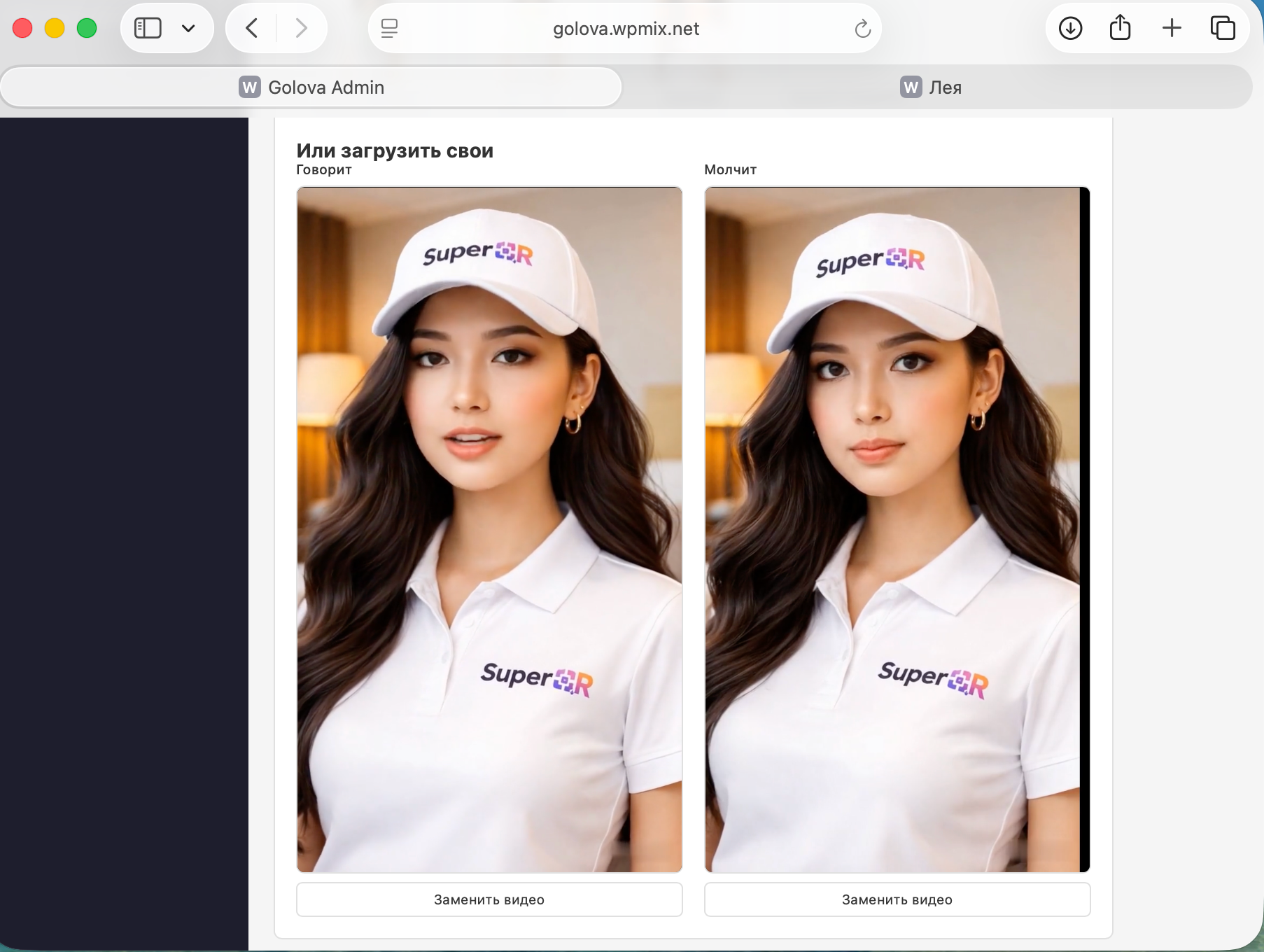 Демо виджета с аватаром на сайте